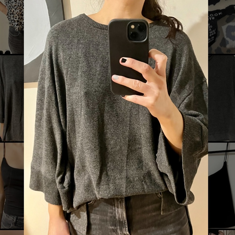 Gray zara tunic